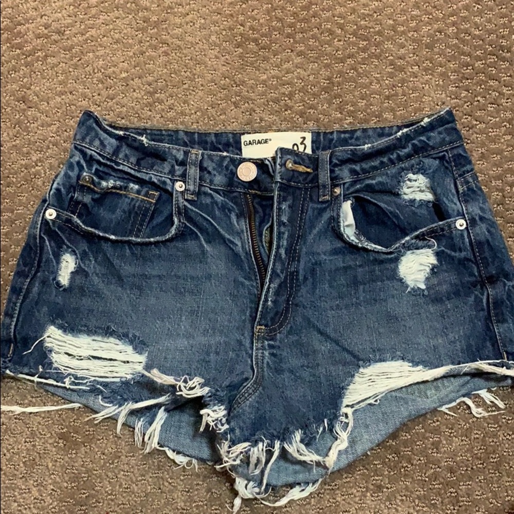 Distressed Jean Shorts